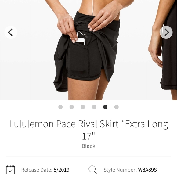 Lululemon Pace Rival Skirt *Extra Long 17" - Picture 4 of 9